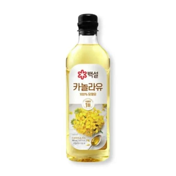 백설 카놀라유 900ml 2개 11,200원