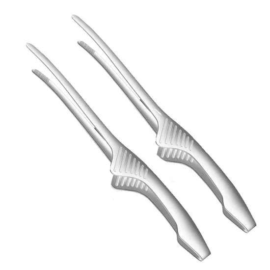 스탠드 스테인레스 요리집게, 실버, 24cm, 2개