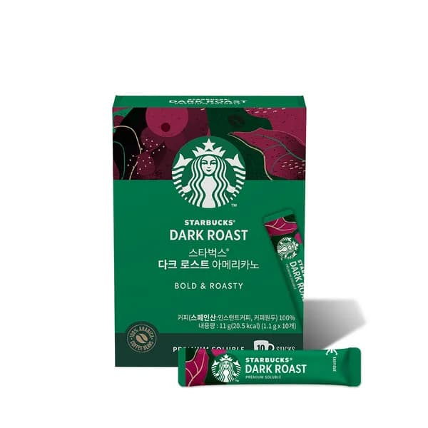 스타벅스 다크 로스트 아메리카노 1.1g 30개입 13,590원
