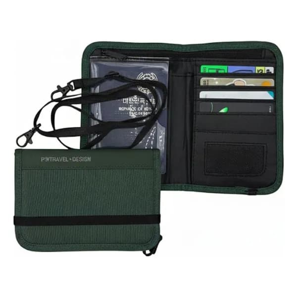 RFID 차단 여권 파우치 블랙 1개