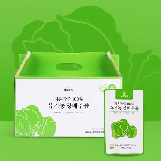 오늘보감 유기농 양배추즙 100ml 30포 1개