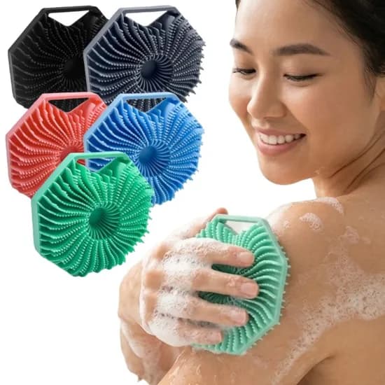 뉴포츠 실리콘 바디브러쉬 샤워볼 핑크 1개