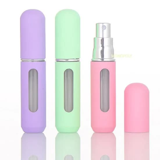 휴대용 향수통 향수 미스트 펌프 리필 공병 케이스, 블루, 5ml, 1개