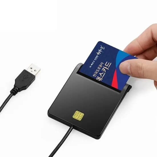 COMS 하이패스 충전 카드리더기 USB 스마트 IC리더기, 단일색상, 1개