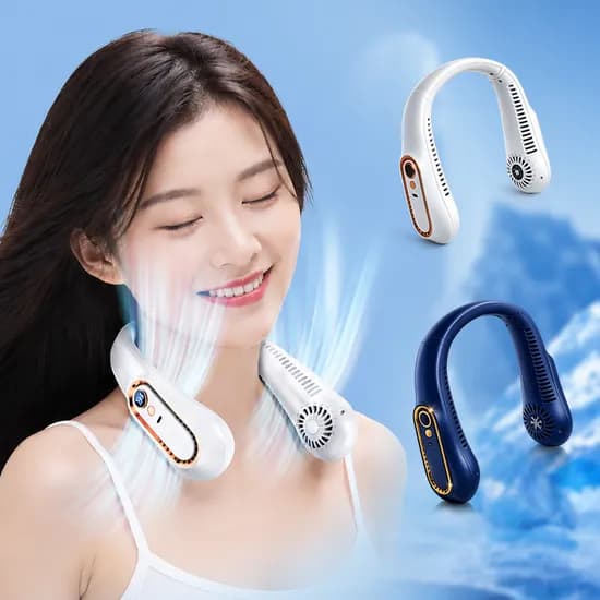 쿨썸머 넥밴드 선풍기 L28, 화이트, 1개