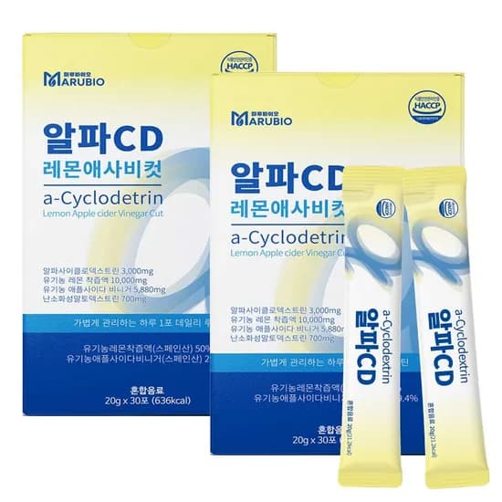 마루바이오 알파CD 액상, 유기농 레몬즙 애사비 스틱, 20g, 60포