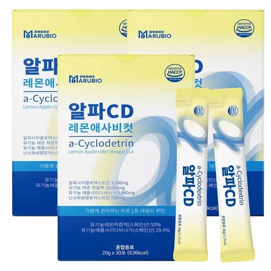 마루바이오 알파CD 액상 유기농 레몬즙 애사비 스틱 20g 90포 32,700원