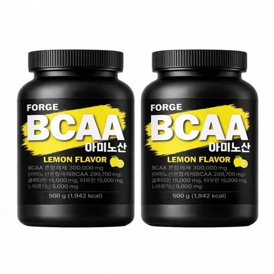 포지 BCAA 아미노 아르기닌 바이탈 글루타민 보충제 필수아미노산 레몬 500g 2통