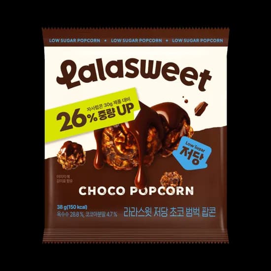 라라스윗 저당 초코범벅 팝콘, 38g, 50개