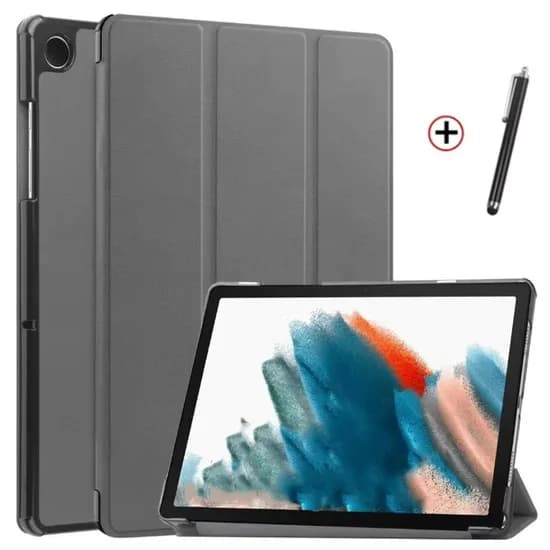 갤럭시탭A11 북커버 케이스, 그레이, SM-X133, 1개