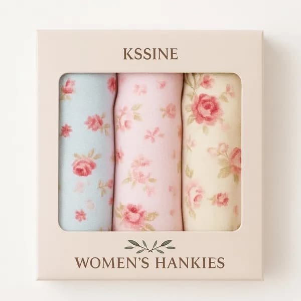 KSSINE 여성 손수건 로맨틱 로즈 45x45cm 3종세트 1세트 23,900원