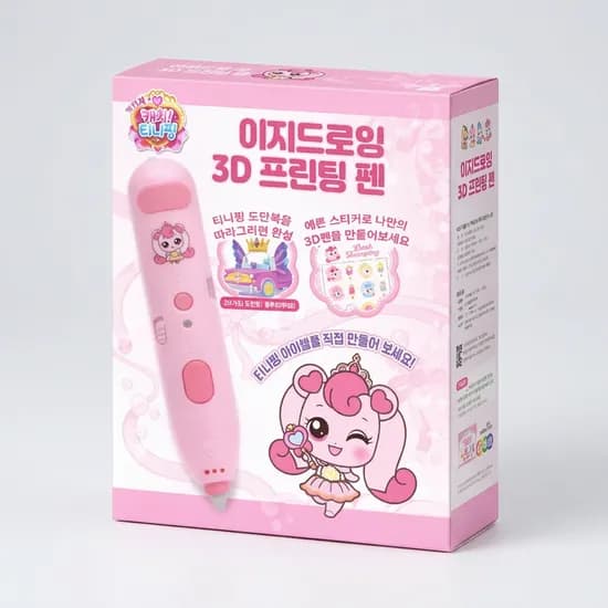 이지드로잉 티니핑 라이트 3D펜, 700mAh, 핑크, 1개