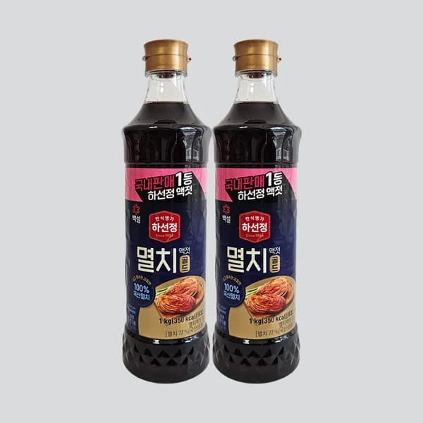 하선정 멸치액젓 골드 1kg 2개 12,490원