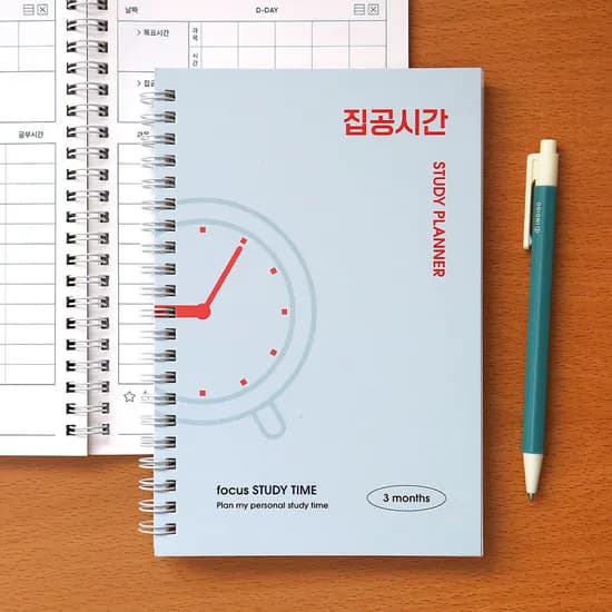 인디고 혼자공부 집공시간 스터디 플래너, 단품, 1개, 135 X 195 X 14 mm