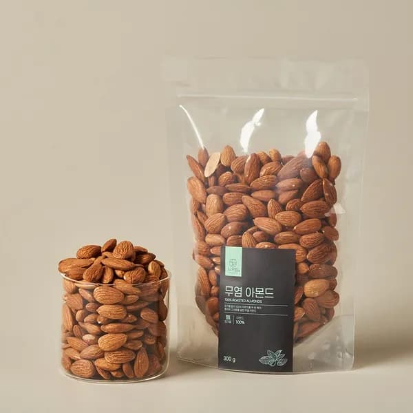 노르림 두 번 볶아 더 고소한 아몬드, 무염, 300g, 1개