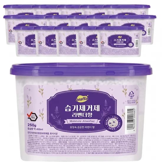 제스타 습기제거제 라벤더향 250g 18개