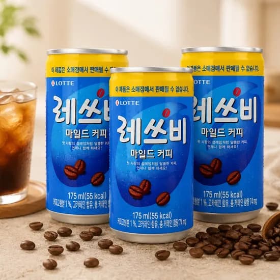 롯데칠성 레쓰비 마일드 업소용, 175ml, 60캔