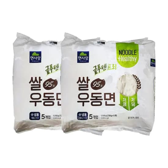 면사랑 글루텐프리 쌀 우동면 230g 5개입 2개