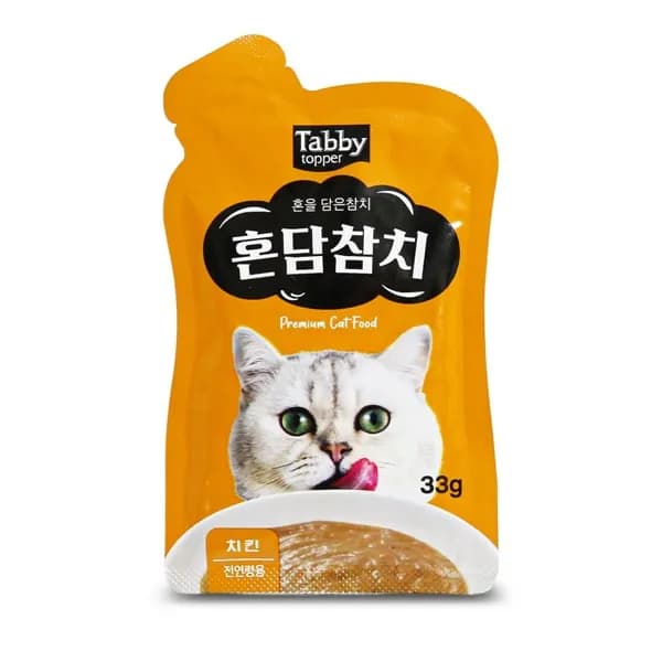 테비 혼담참치 고양이 파우치 치킨 33g 12개