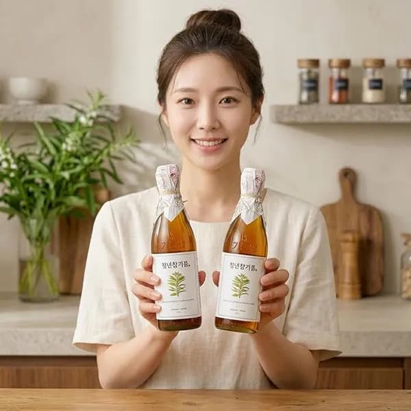 전라도청년 청년참기름 저온압착 100% 350ml 2병