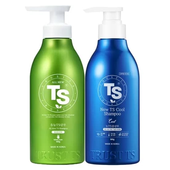 올뉴 TS 샴푸, 500g, 1개 + 뉴 TS 쿨샴푸, 500g, 1개
