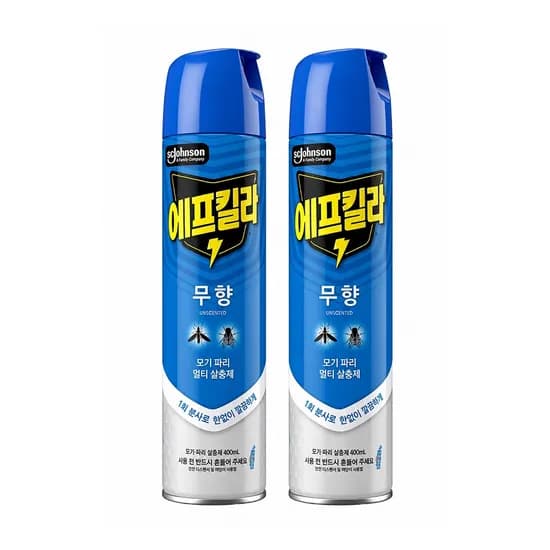 에프킬라 에어로졸 살충제 수성 무향 600ml 2개