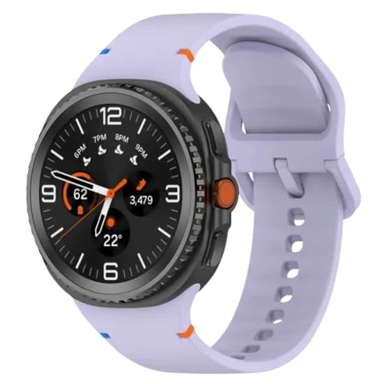 Piter 베이직 실리콘 스트랩 갤럭시 워치8 40/44mm 워치8 클래식 46mm 라일락 퍼플 1개