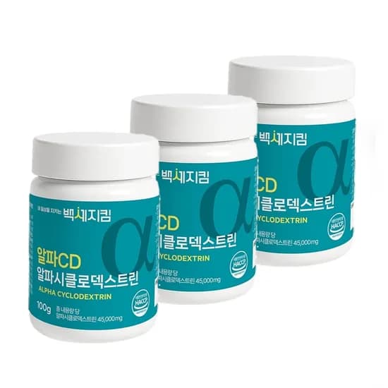 백세지킴 알파CD 알파시클로덱스트린 100g 3개