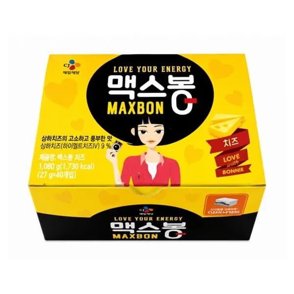 CJ제일제당 맥스봉 치즈 소시지 27g 40개