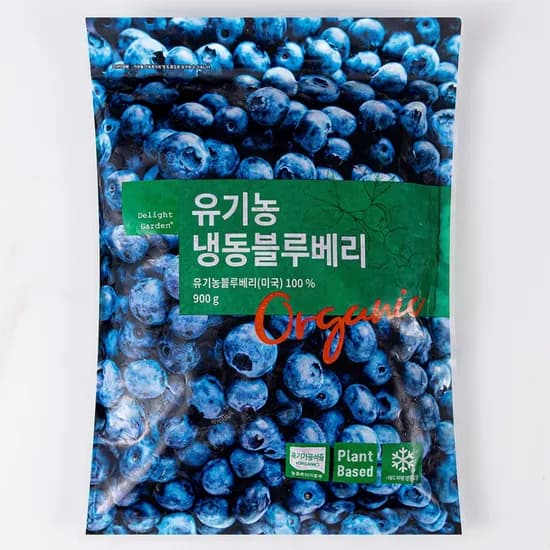딜라이트 가든 유기농 냉동 블루베리 500g 1개