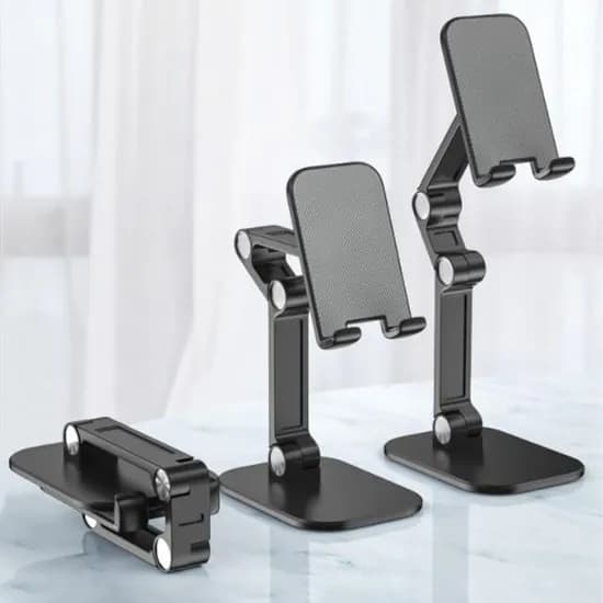접이식 조절형 핸드폰 휴대폰 거치대, 화이트, 1개