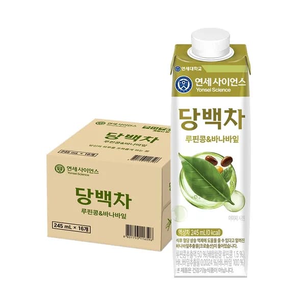 연세 사이언스 당백차 루핀콩 & 바나바잎 245ml 16개