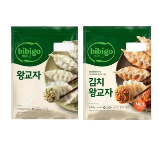 CJ제일제당 비비고 만두 왕교자 1.05kg 2개 외 김치 왕교자 1.05kg 1개 총 3개