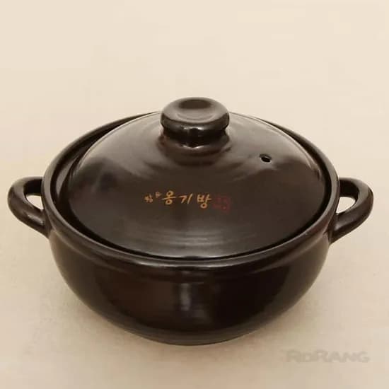 황토 옹기방 내열냄비 중, 18.5cm, 1개