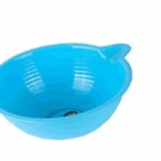 쌀바가지 특대 야채세척볼 쌀씻기볼 업소용바가지, 하늘색 또는 핑크색, 295mm x 120mm, 1개
