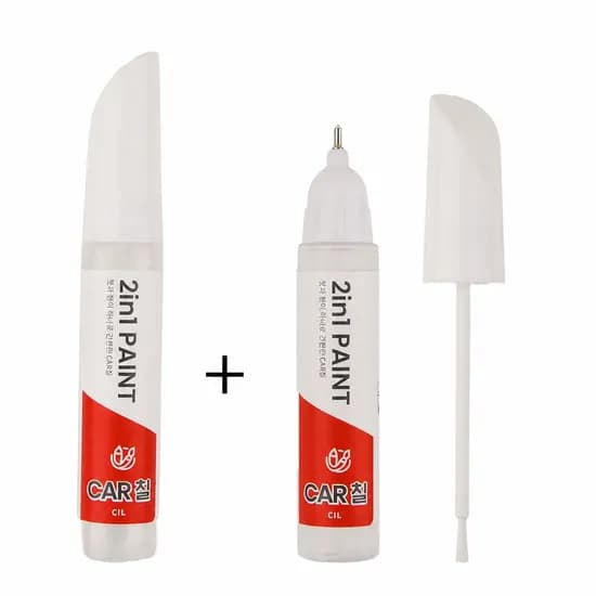 2in1PAINT 기아 자동차 붓펜 카페인트, ABP오로라블랙펄162, 투명마감재, 1세트