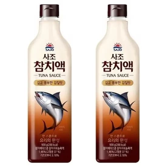 사조 참치액 900g 2개