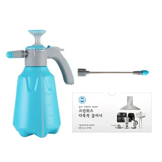 크린위즈 고압축 분사기, 2L, 1개 + 발포크리너, 50정