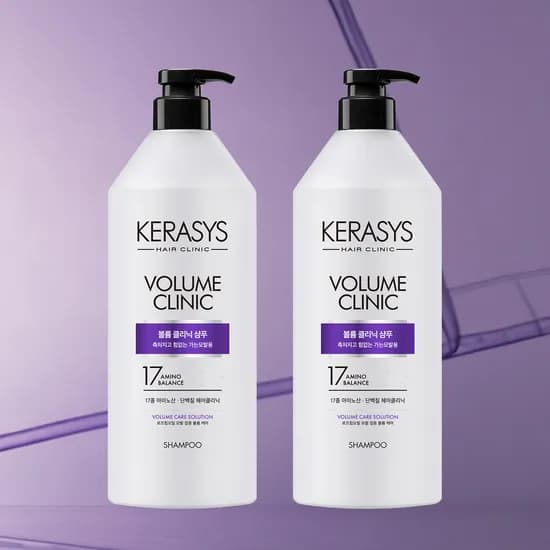 케라시스 볼륨 클리닉 단백질 샴푸 980ml 2개