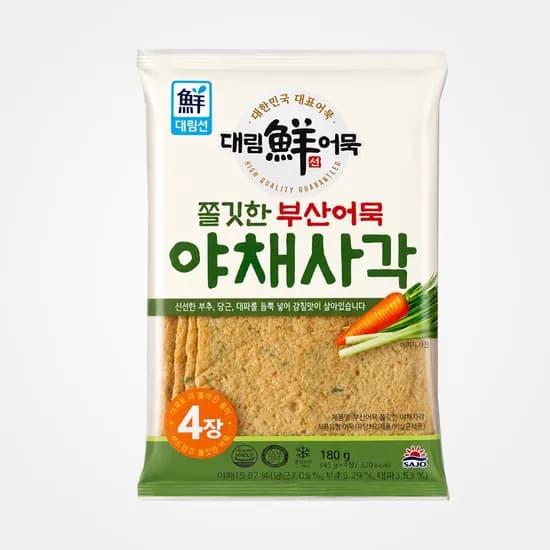 대림 야채어묵사각 180g 5개