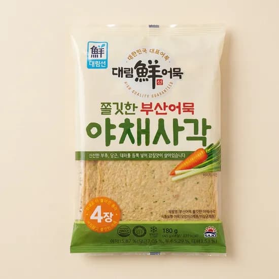 대림 야채어묵사각 180g 10개 11,660원