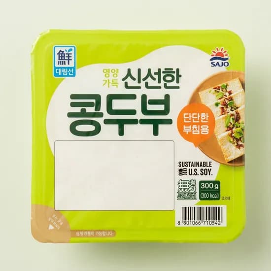 대림 신선한 콩두부 부침용 300g 6개