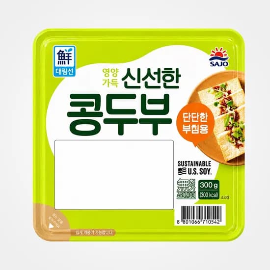 대림 신선한 콩두부 부침용 300g 12개