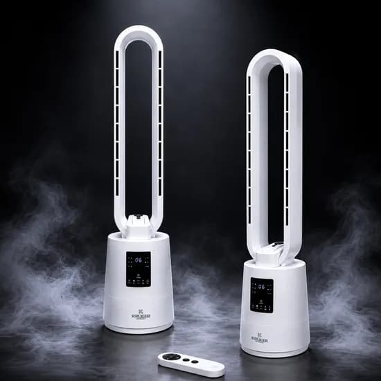KRUGER 크루거 공기청정형 UV 선풍기, KRF-BM373W, 1개
