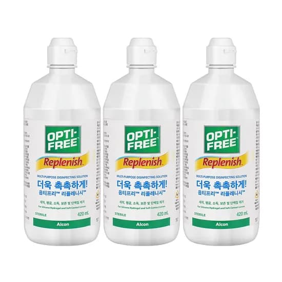 옵티프리 리플레니시 420ml 3개