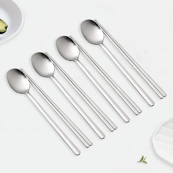 라온누리 아베르 올스텐 무광 수저세트, 숟가락+젓가락, 4세트