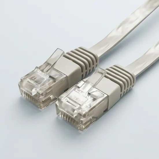 대원TMT CAT.6 UTP 케이블 평면 플랫형 DW-UTPF6, 그레이, 5m, 1개