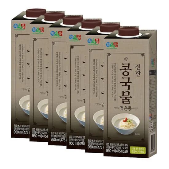 정식품 진한 검은콩국물, 950ml, 6개