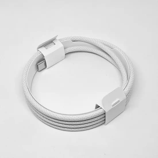 애플 C to C 타입 우븐 케이블, 화이트, 1m, 1개