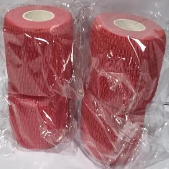 지오볼링 볼링테이프 중약지 뮬러 손가락 티어, BW0001, 레드, 5cm, 1롤